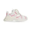 Triple S Logotype Sneaker „Weiß und Rosa, technisches Material“ 654251W2FAB9050