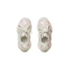 Triple S Logotype Sneaker „Weiß und Rosa, technisches Material“ 654251W2FAB9050