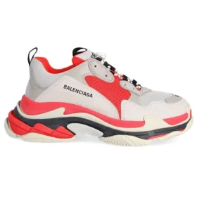 Triple S Sneaker „Grey Red“ 536737W09OH6495