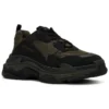 Triple S Sneaker „Olive Green Black“ 536737W2FW24010