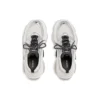 Triple S Sneaker „Schwarz Weiß Silber Double Foam und Mesh“ 524039W2FWM8191