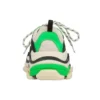 Triple S Sneaker „White Green Fluo“ 536737W09O69063