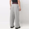 Trompe-l’œil-Jogginghose mit doppeltem Bund „Rot-Grau“ 662627TKM366100
