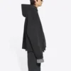 Turn Hoodie mit Reißverschluss, weite Passform „Schwarz“ 674719TLVB49034