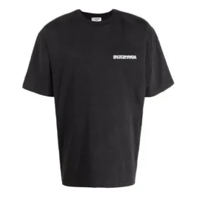 Turn Slit T-Shirt „Black“ 641655TLVB39034