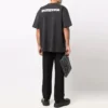 Turn Slit T-Shirt „Black“ 641655TLVB39034