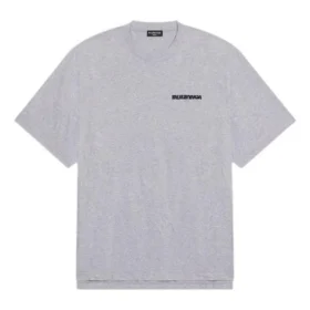 Turn Slit T-Shirt „Grey Black“ 675016TLVB31167