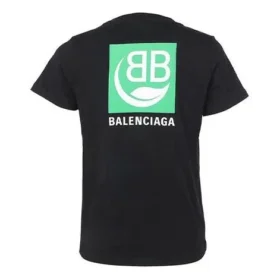 Umweltfreundliches Baumwoll-T-Shirt mit kurzen Ärmeln, schwarz 578133THV631000