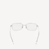 Unauffällige rechteckige Sonnenbrille in Silber Unauffällige rechteckige Sonnenbrille in Silber