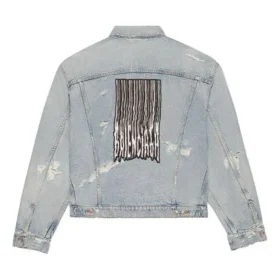 Unisex FW21 Logo-Denim-Jacke Blau 664329TBP488961
