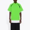 Unisex FW21 Poloshirt mit Stickerei, grün 661507TKVA53007