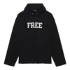Unisex FW21 Sweatshirt mit kostenlosem Buchstaben-Aufdruck, schwarz 661711TKVD41070
