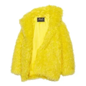 Unisex-Kunstfell-Jacke FW21, gelb, 663000TKQ077200