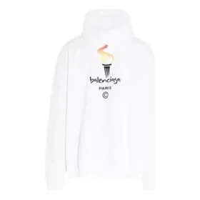 Unisex-Oversize-Sweatshirt mit Logo, Weiß 620973TIV459040