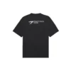 Unisex SS21 Firmenbedruckt Rundhals-Kurzarm-Shirt Schwarz 612966TKV861070