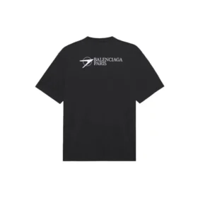 Unisex SS21 Firmenbedruckt Rundhals-Kurzarm-Shirt Schwarz 612966TKV861070