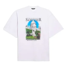 Unisex SS21 Oversized-Polo aus Baumwolle, Weiß 641614TJVH69000