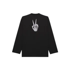 Unisex SS21 Rundhals-Sweatshirt mit Aufdruck, schwarz 651796TKVA11012