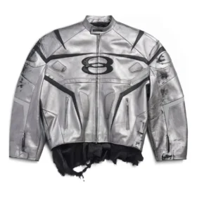 Unity Sports Icon Racer-Jacke „Silver“ 787430TQS128106