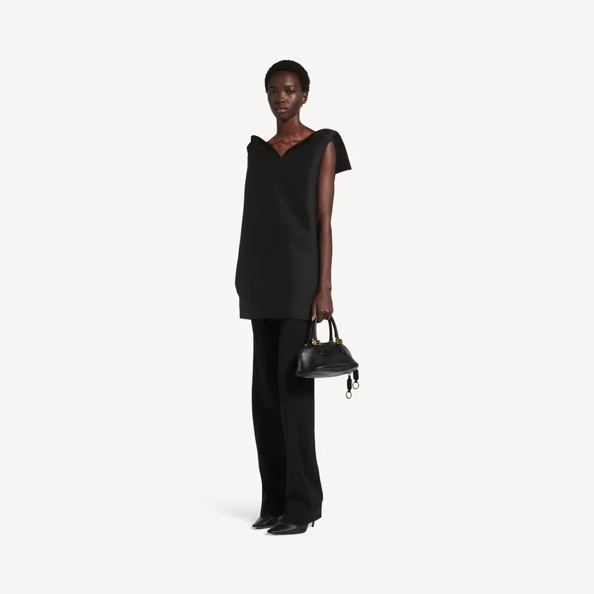Vareuse-Kleid für Damen in Schwarz Vareuse-Kleid für Damen in Schwarz