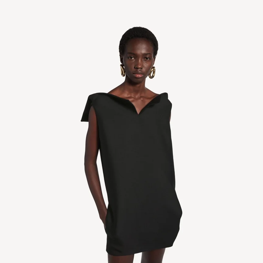 Vareuse-Kleid für Damen in Schwarz Vareuse-Kleid für Damen in Schwarz