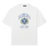 Varsity-Logo-T-Shirt, mittlere Passform „Weiß“ 612966TLV891375