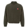 Wendbare Fleece-Jacke mit Reißverschluss „Grün“ 625931T15712863