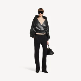 Wickeljacke für Damen in Schwarz