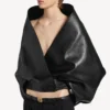 Wickeljacke für Damen in Schwarz Wickeljacke für Damen in Schwarz