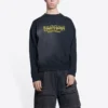 Worldwide Retail Therapy Rundhals-Sweatshirt „Washed Black Yellow“ 676629TLVA91361