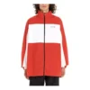 Zweifarbige Jacke mit durchgehendem Reißverschluss „Rot-Weiß“ 571434TYB186403